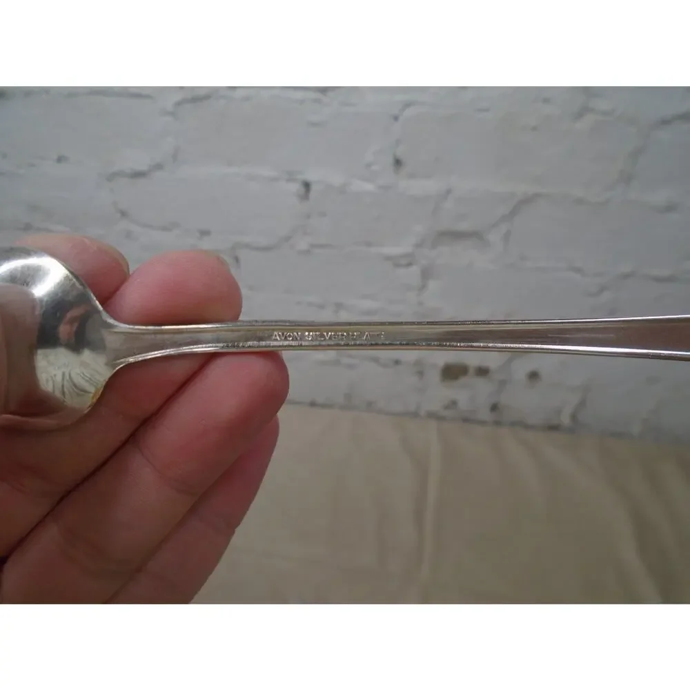 Vintage International Avon Silver plate Table Spoon 1940 Antique Flat 6” Lot